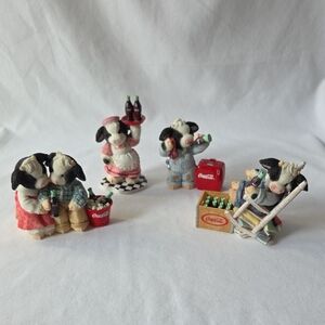 Mary's Moo Moos Coca-Cola Cow Figurine Collection